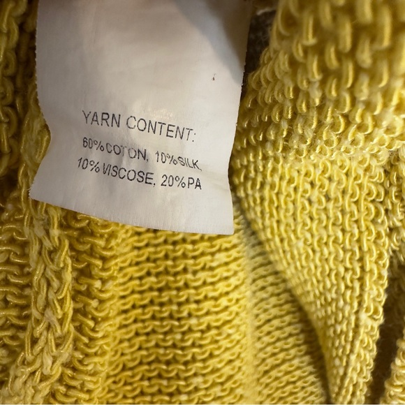 Derek Lam Yellow knit Women\'s silk blend Sweater